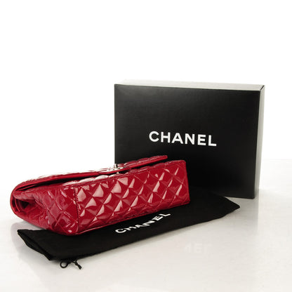 Chanel Patent Quilted Maxi Double Flap Red 4 of 7