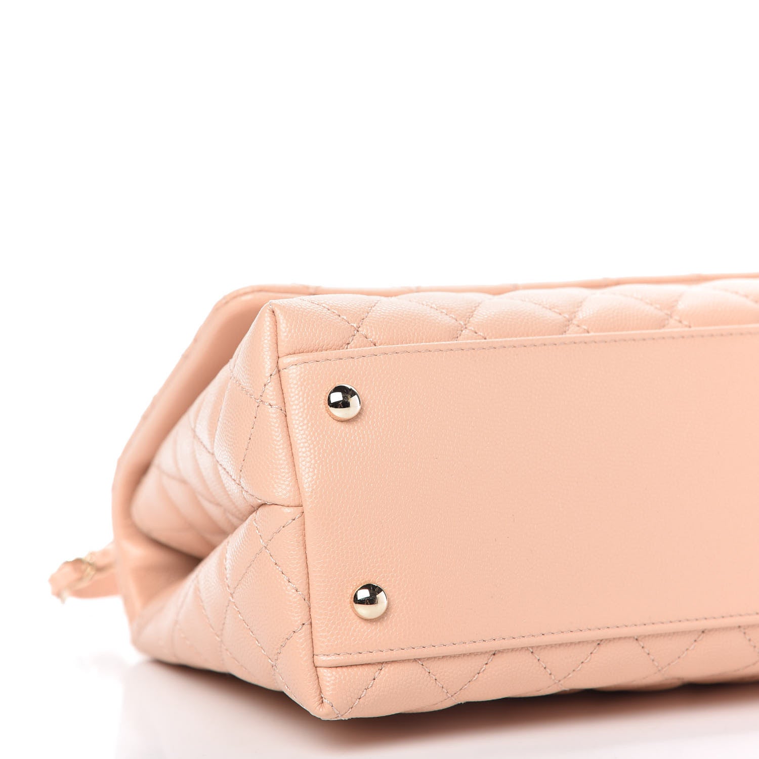Chanel Caviar Quilted Small Coco Handle Flap Light Pink 6 of 10