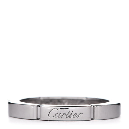 Cartier 18K White Gold 2.5mm Maillon Panthere Wedding Band Ring 49 4.75 1 of 5