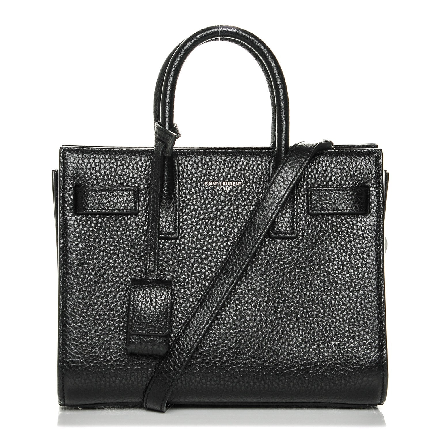 Saint Laurent Grained Calfskin Nano Sac De Jour Black 1 of 6