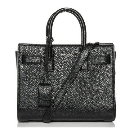 Saint Laurent Grained Calfskin Nano Sac De Jour Black 1 of 6