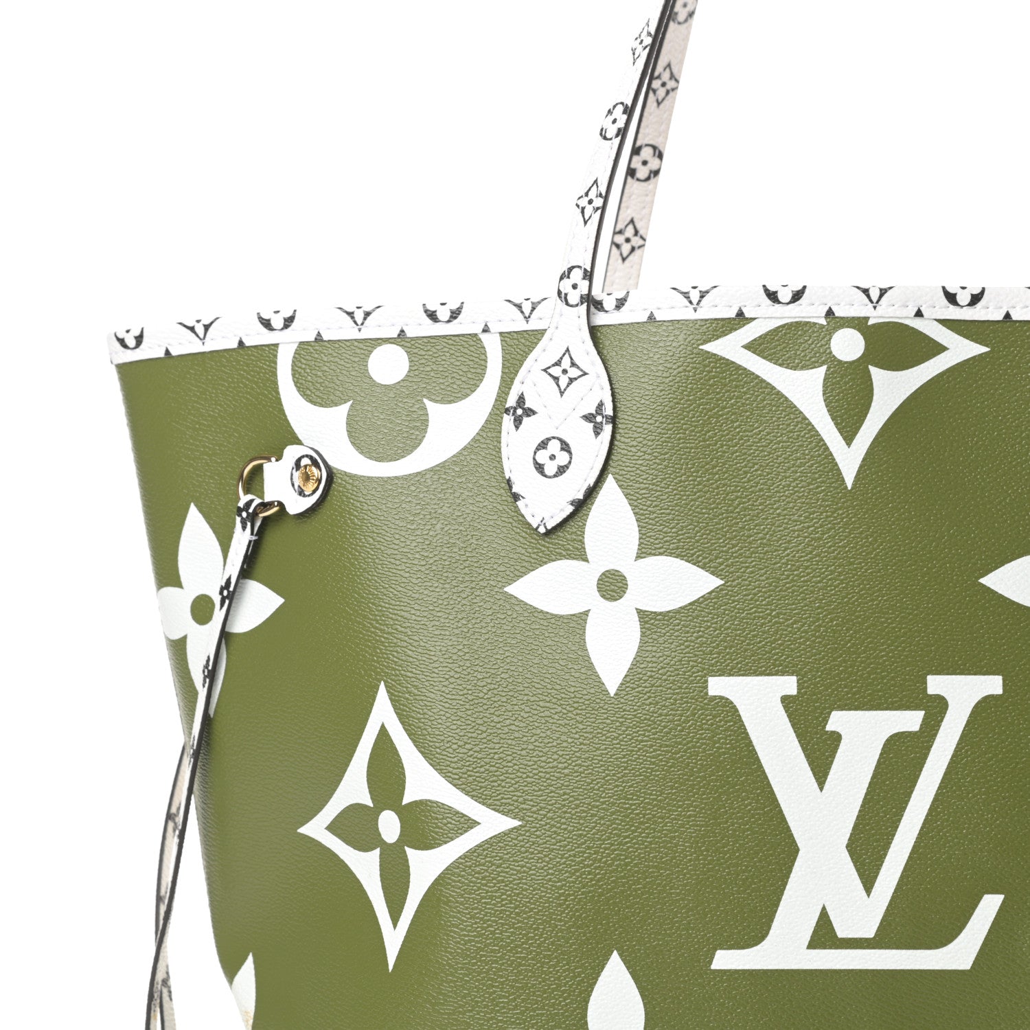 Louis Vuitton Monogram Giant Neverfull MM Kaki 8 of 12
