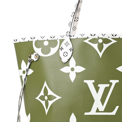 Louis Vuitton Monogram Giant Neverfull MM Kaki 8 of 12