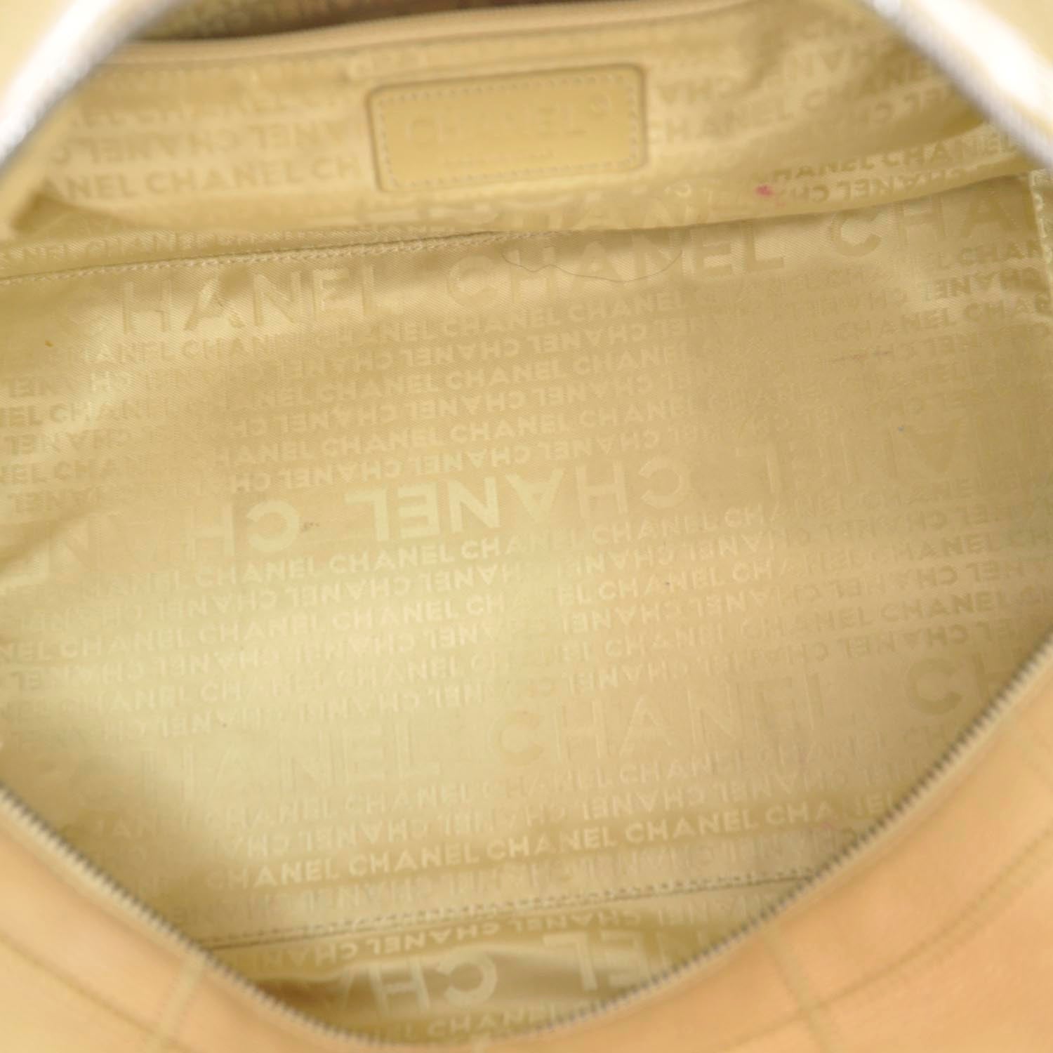 Chanel Leather Square Stitched Bag Beige 7 of 9