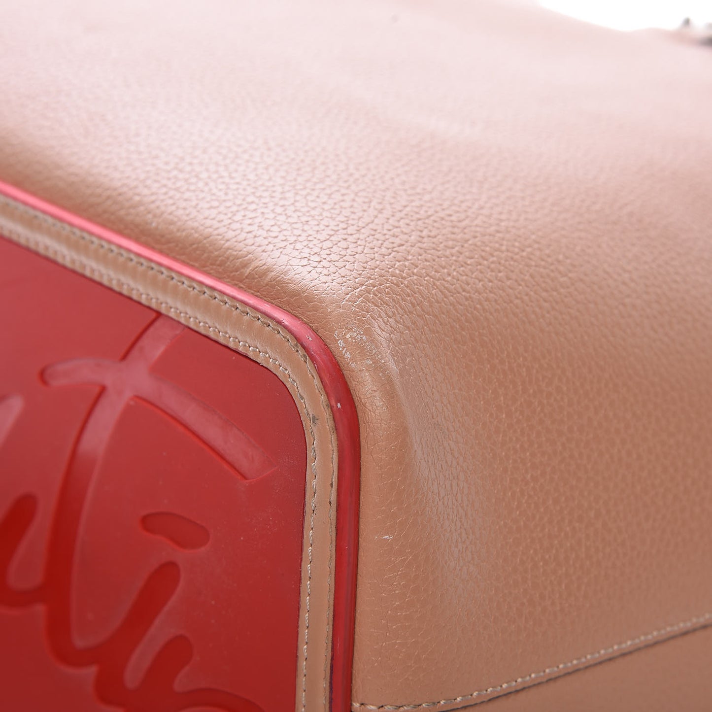 Calfskin Spikes East West Cabata Tote Nude