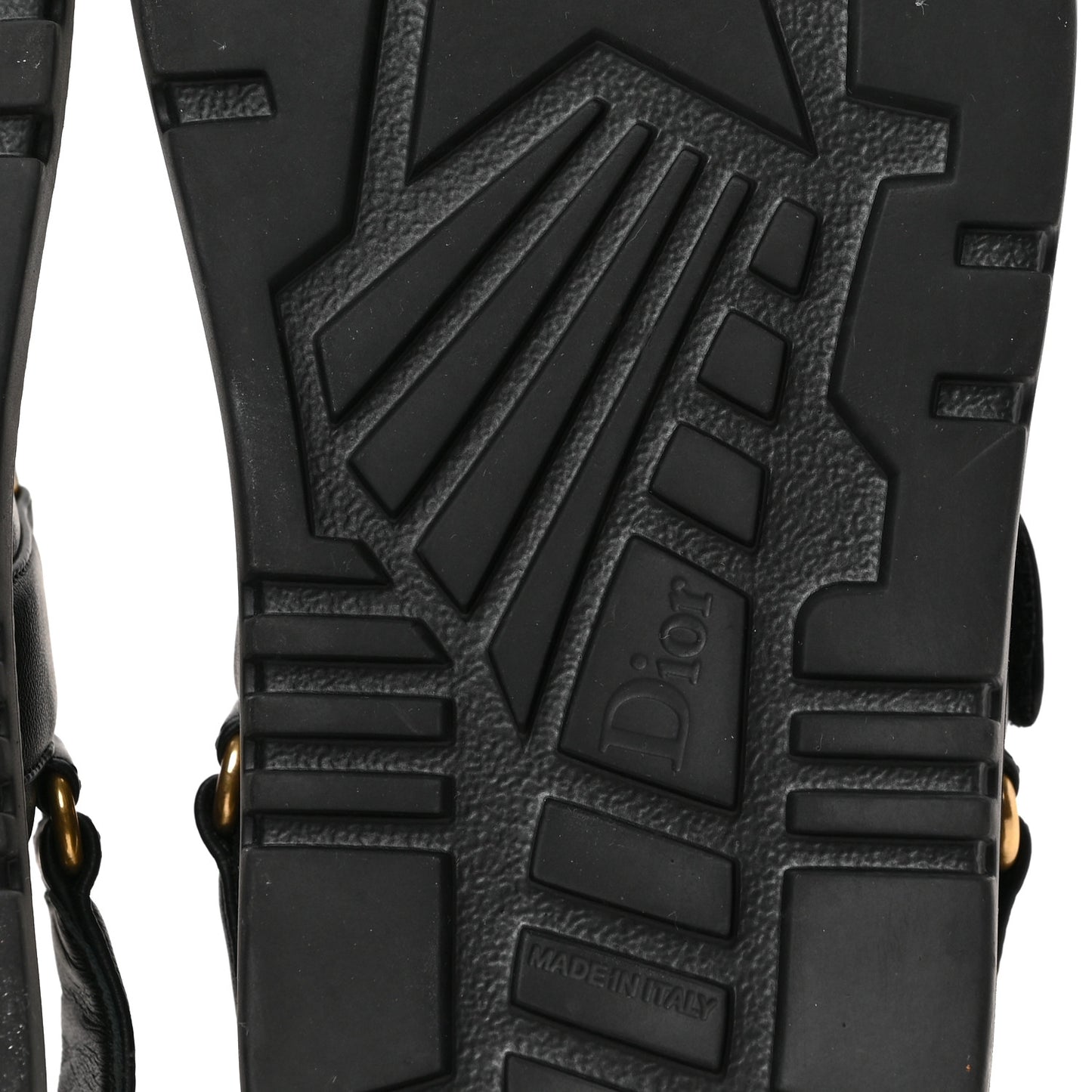 Lambskin Dioract 10mm Sandals 38 Black