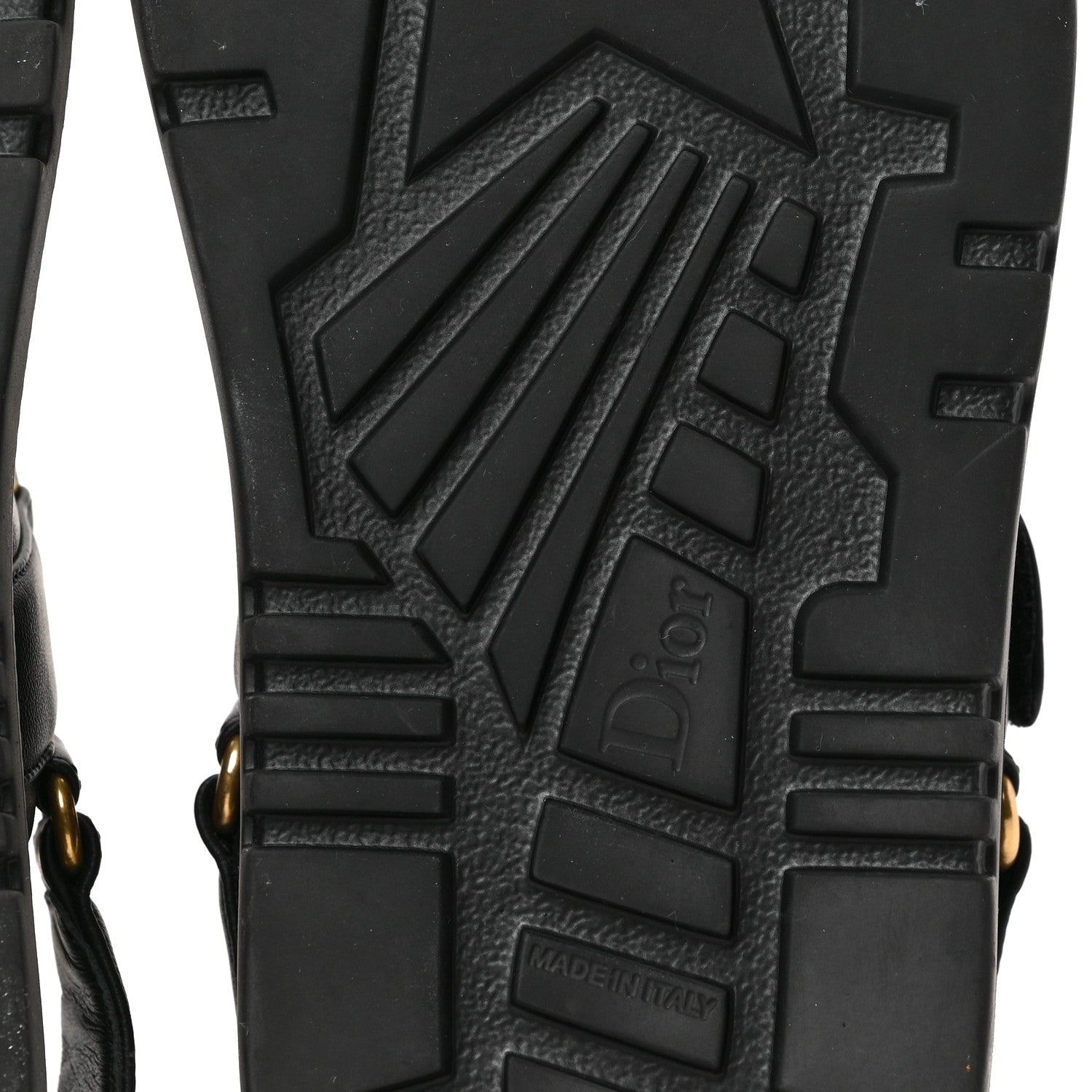 Christian Dior Lambskin Dioract 10mm Sandals 38 Black 6 of 9