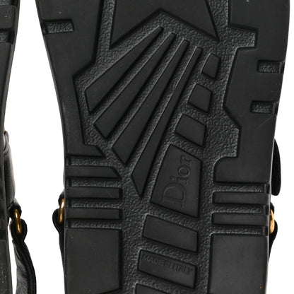 Christian Dior Lambskin Dioract 10mm Sandals 38 Black 6 of 9