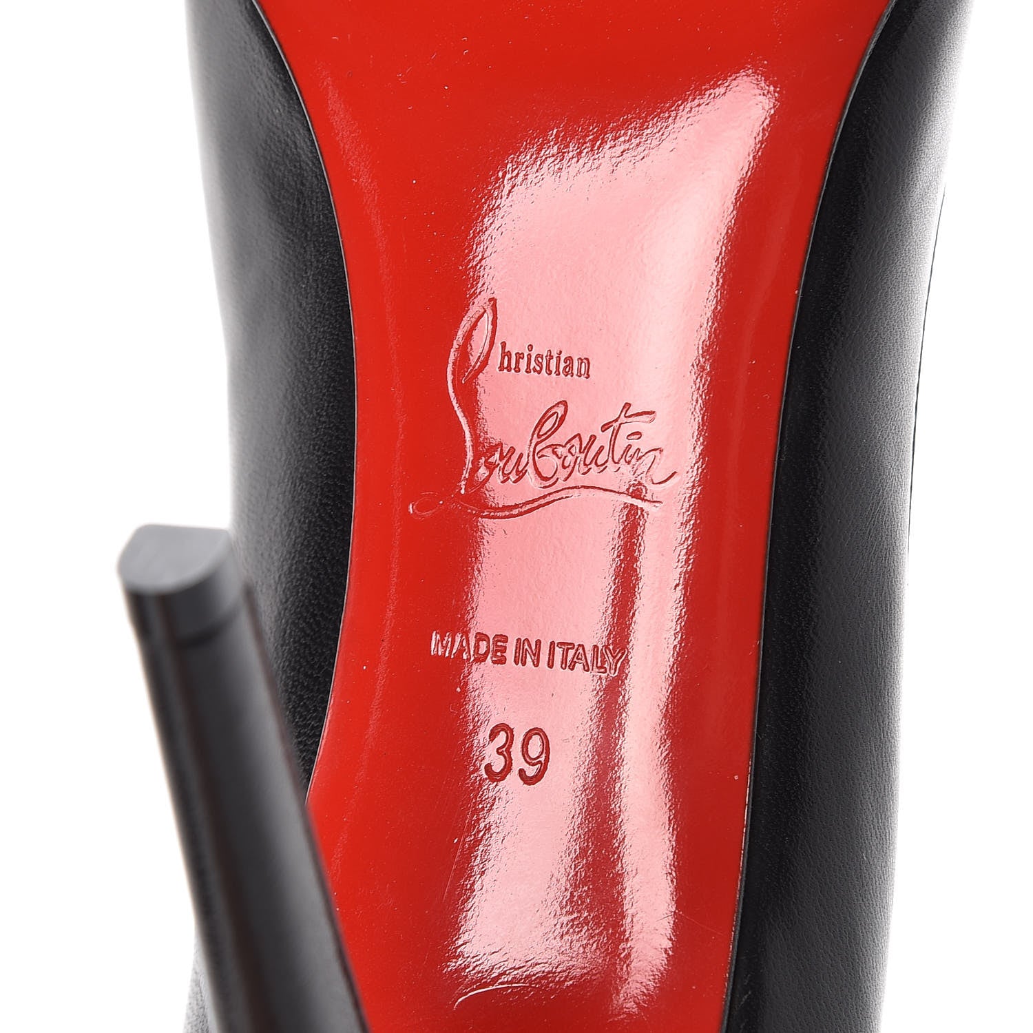 Christian Louboutin Shiny Nappa Pigalle 100 Pumps 39 Black 6 of 10