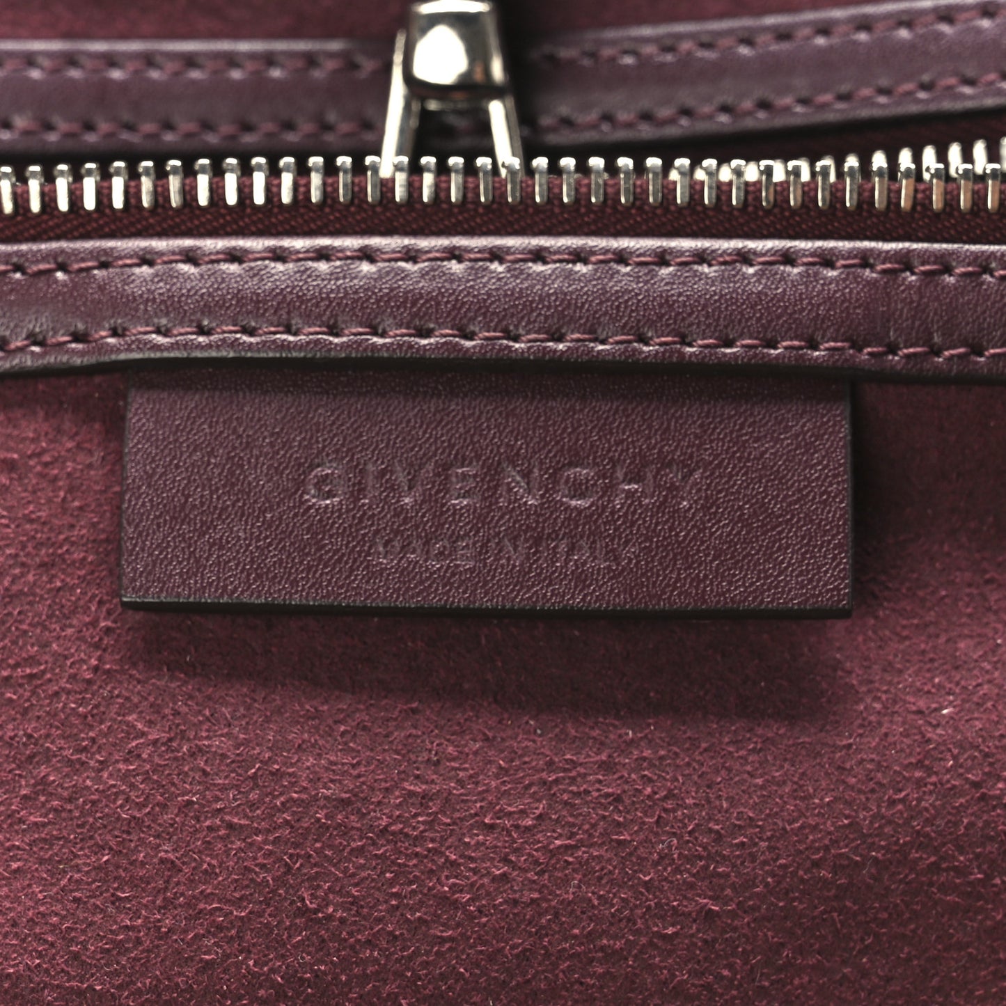 Calfskin Large Whipstitch Antigona Tote Oxblood