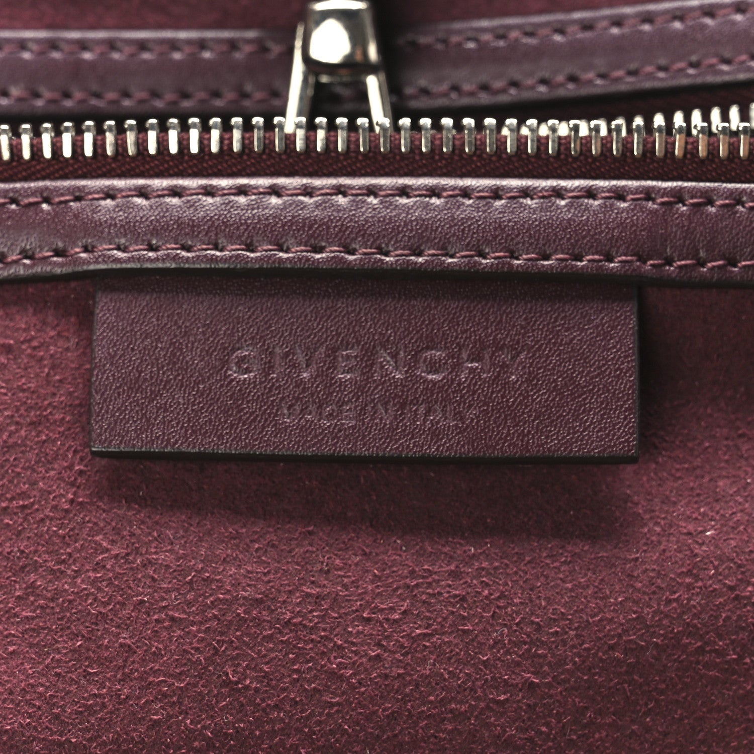Givenchy Calfskin Large Whipstitch Antigona Tote Oxblood 8 of 15