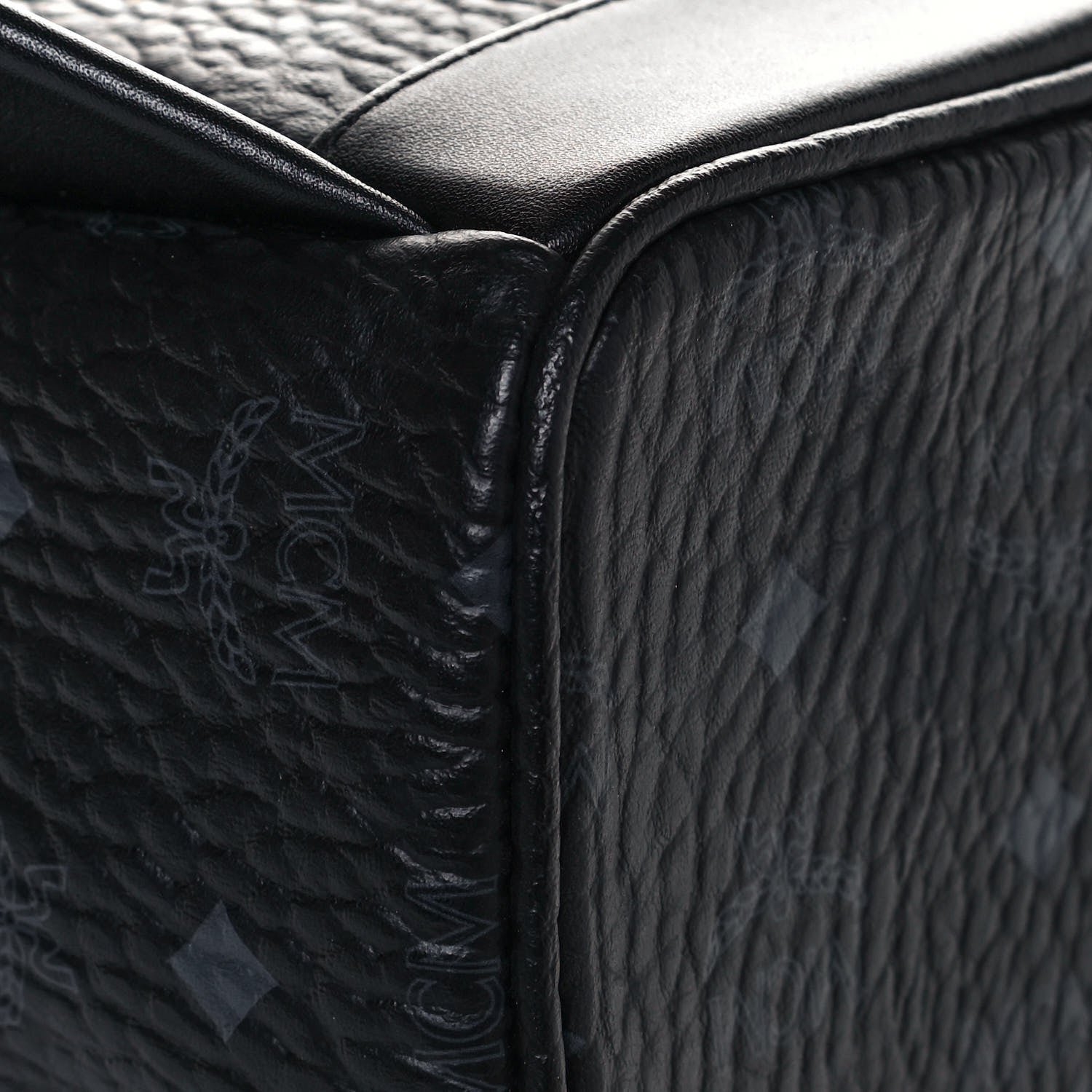 MCM Visetos Small Side Stud Stark Backpack Black 10 of 12