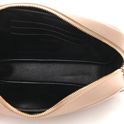 Saint Laurent Grain De Poudre Matelasse Monogram Mini Lou Camera Bag Dark Latte 4 of 12