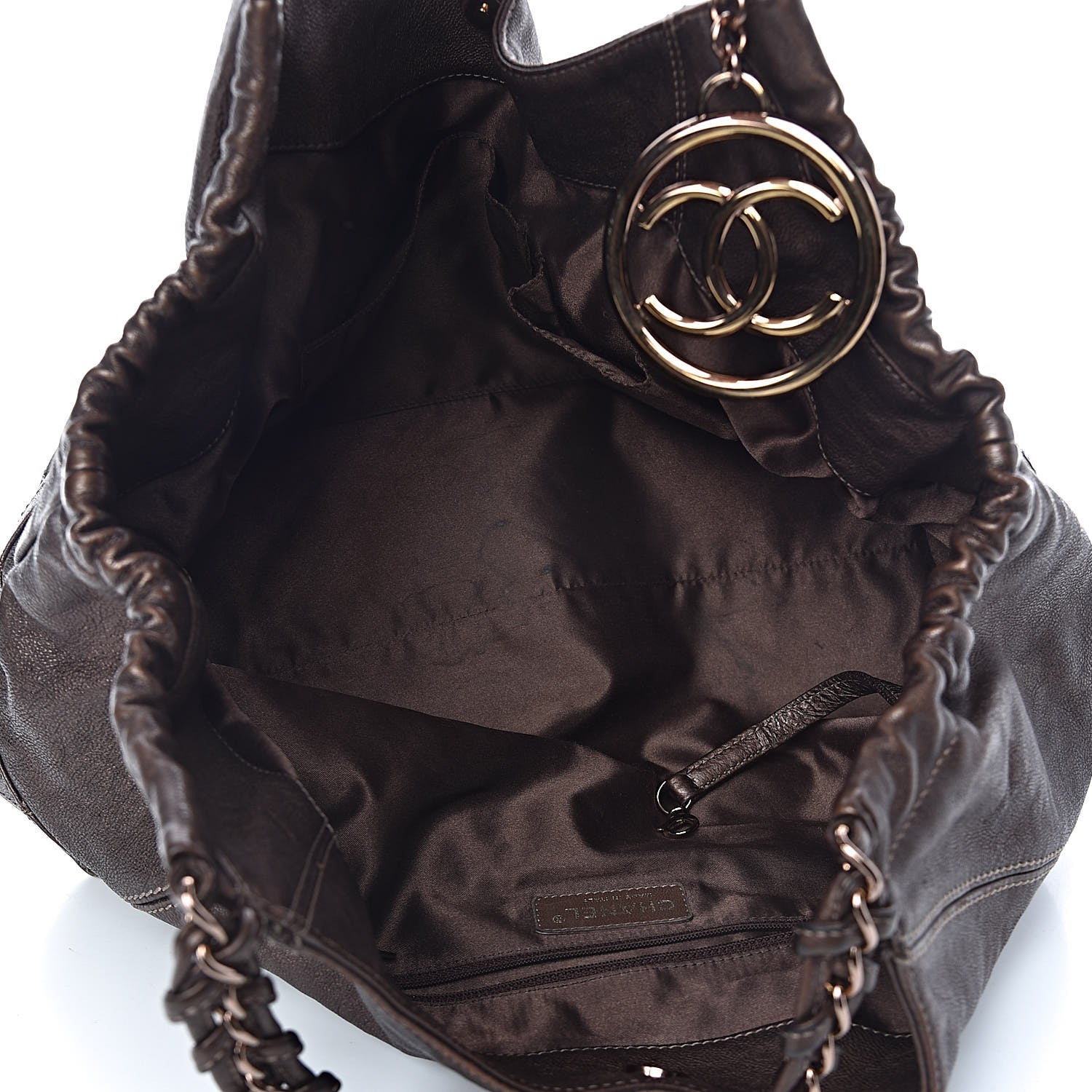 Chanel Metallic Calfskin Baby Coco Cabas Bronze 5 of 11