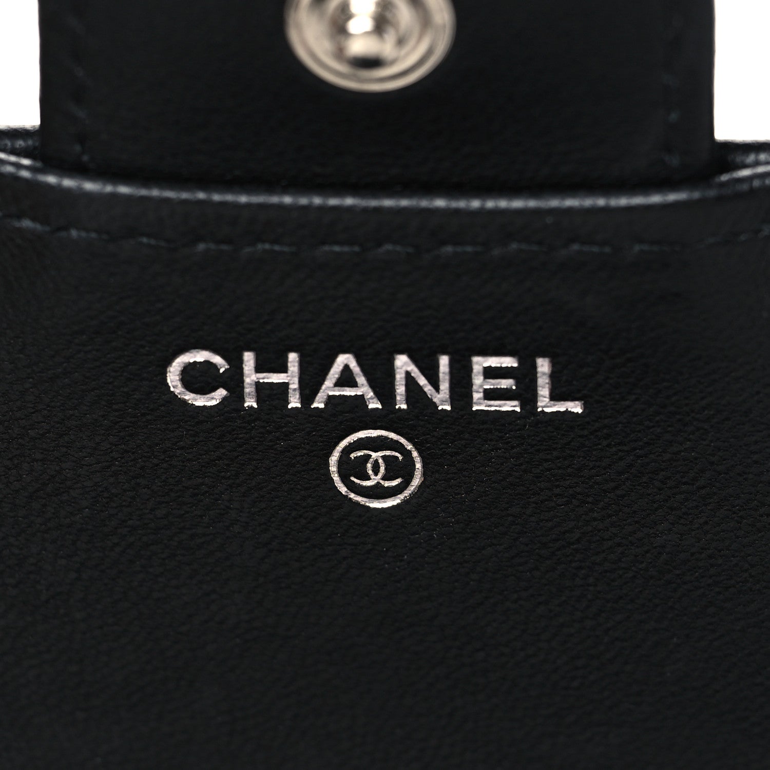 Chanel Lambskin Quilted Compact Flap Wallet So Black 7 of 10