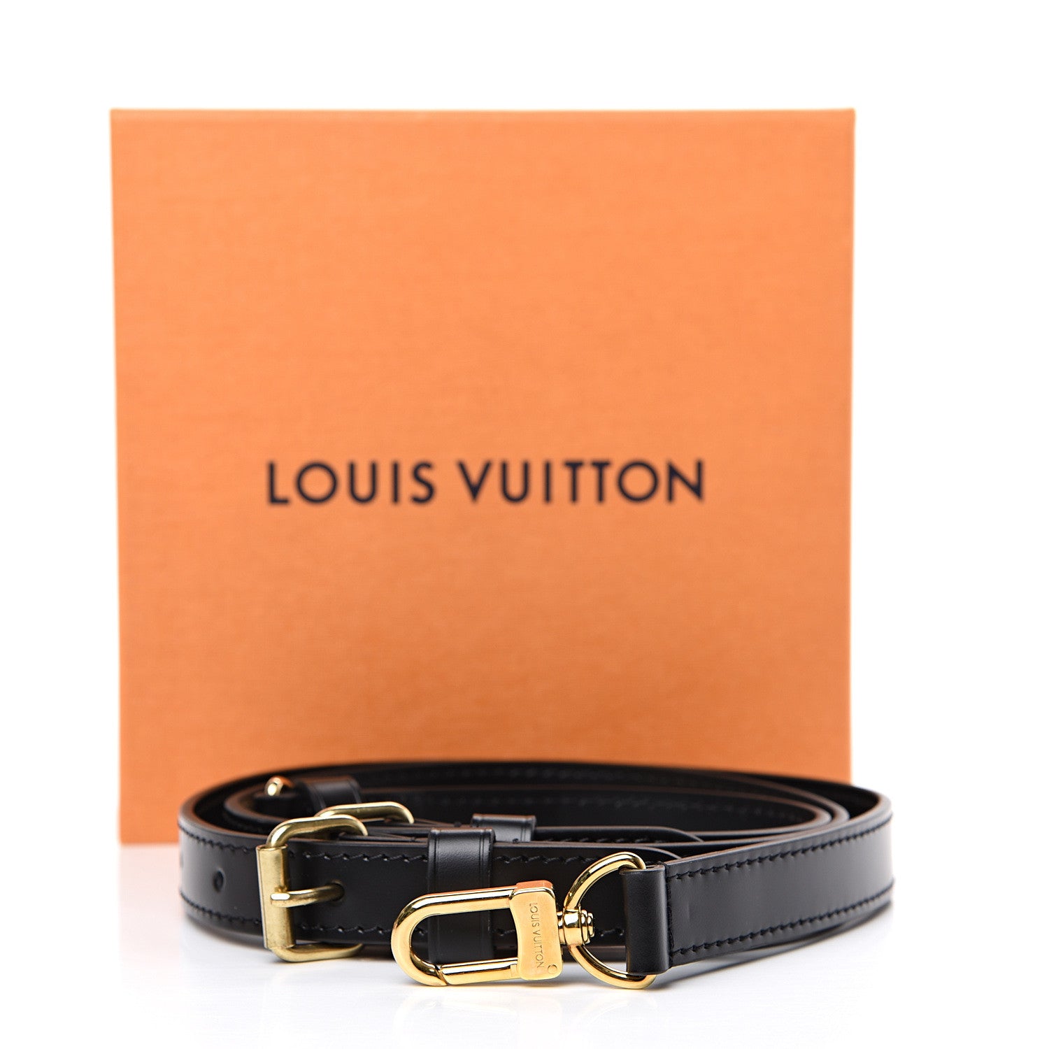 Louis Vuitton Calfskin Speedy Bandouliere Shoulder Strap Black 4 of 4