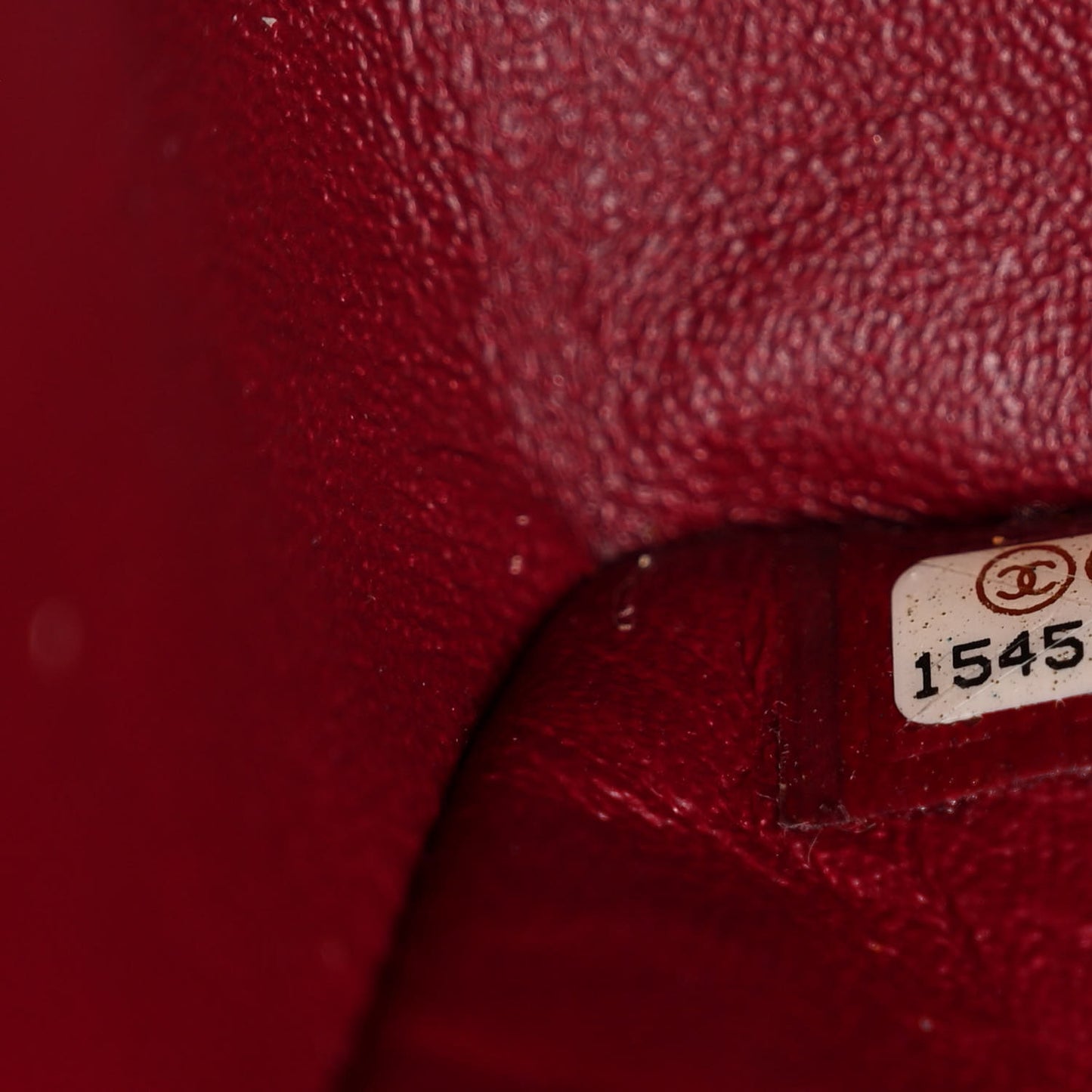 Patent Calfskin Quilted Jumbo Double Flap Red
