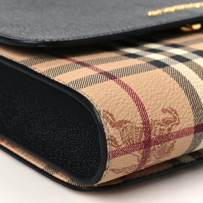 Burberry Haymarket Check Small Loxley Crossbody Black 8 of 9