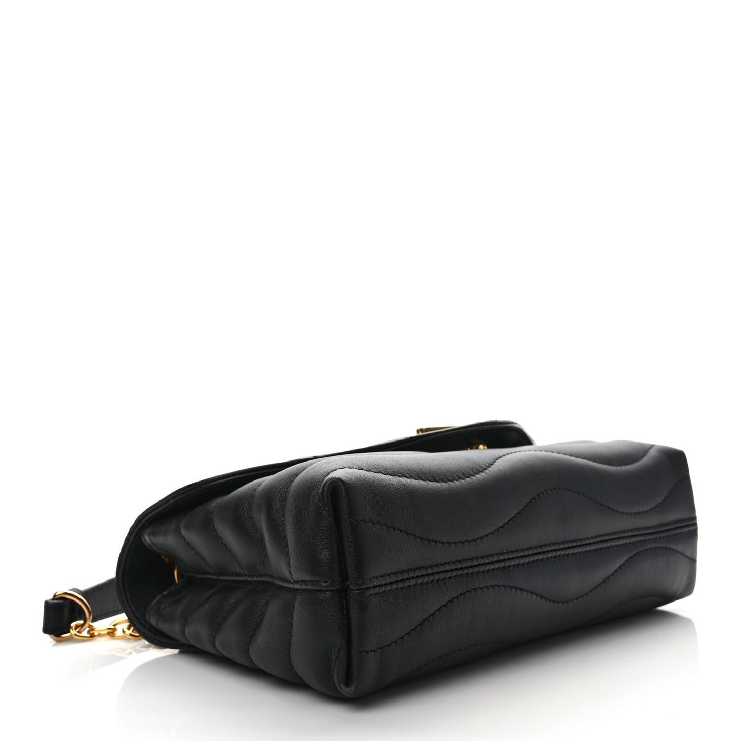 Calfskin LV New Wave Chain Bag Black