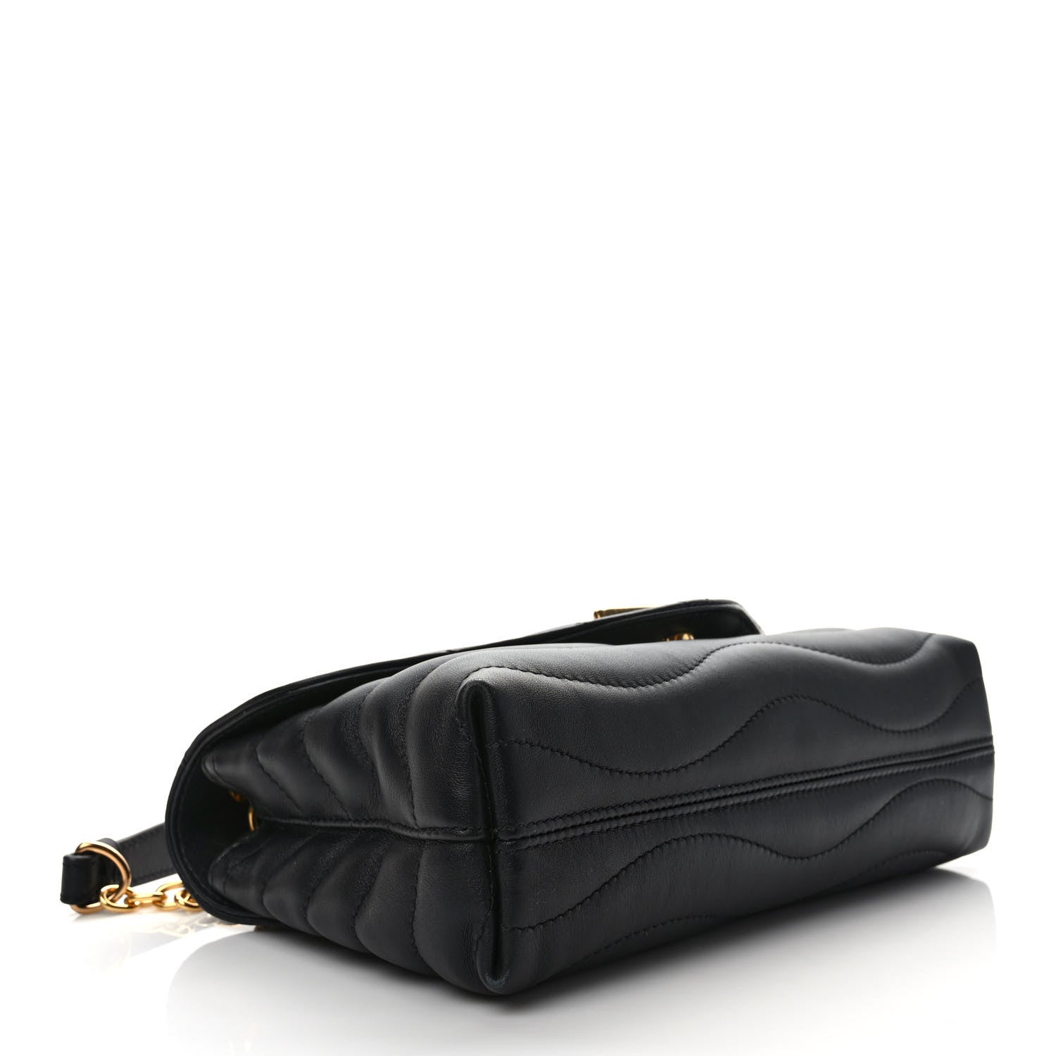Louis Vuitton Calfskin LV New Wave Chain Bag Black 4 of 12