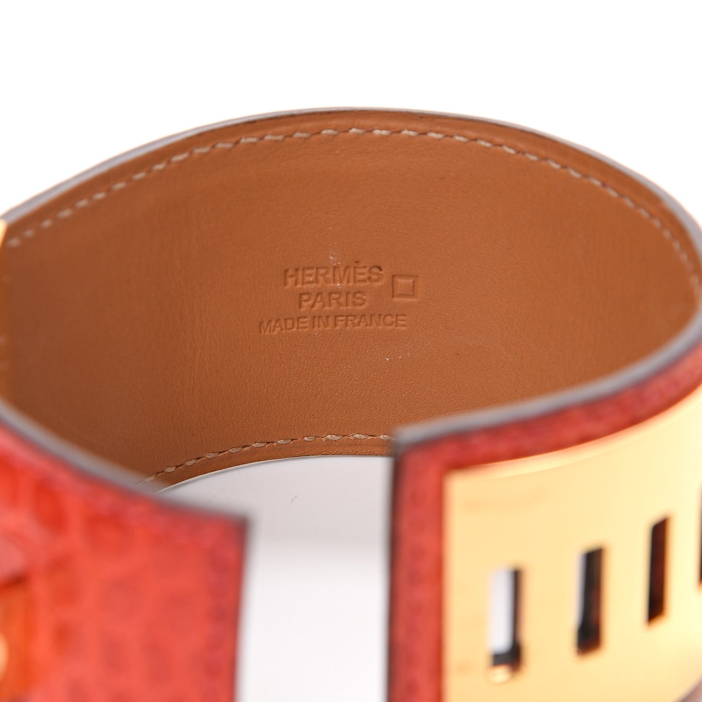 Shiny Alligator Collier De Chien CDC Bracelet S Geranium