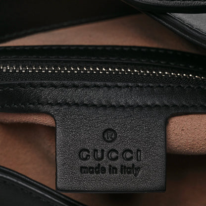 Gucci Calfskin Web Tiger Embroidered Large Dionysus Hobo Black 6 of 9