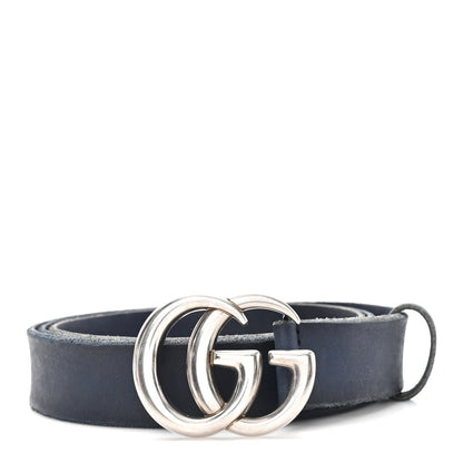 Gucci Cuoio Toscano Nickel Double G 30mm Belt 115 46 Blue 1 of 5