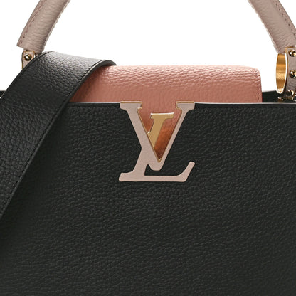Louis Vuitton Taurillon Capucines MM Black Rose Trianon Pink Coquille Beige 7 of 9