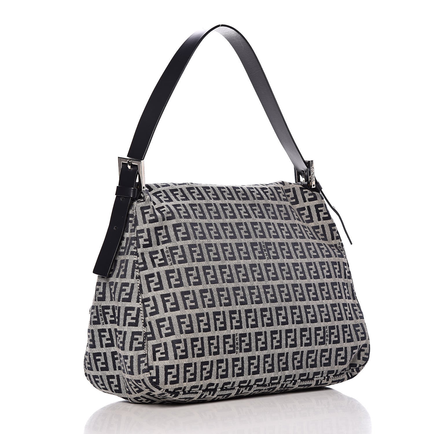 Fendi Zucchino Mama Baguette Navy 3 of 8