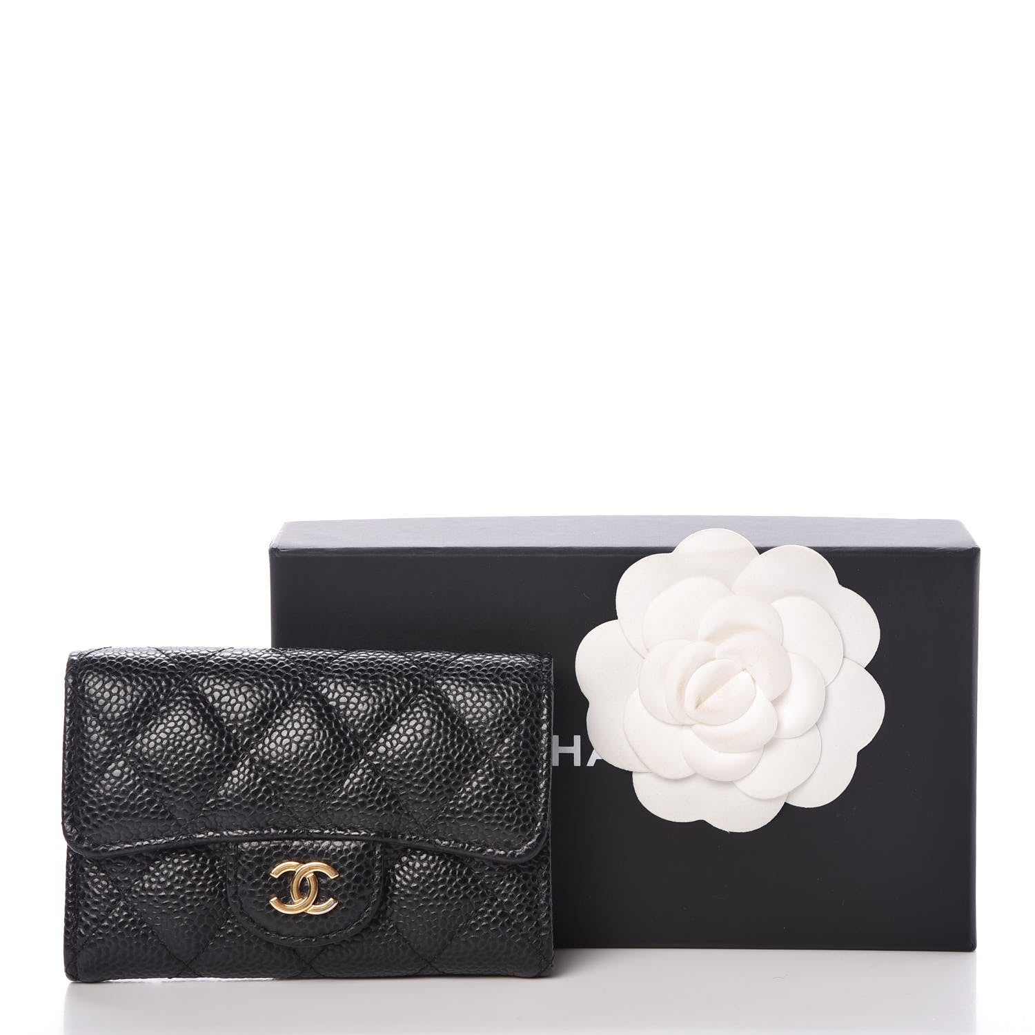 Chanel Caviar Quilted Flap Card Holder Black 9 of 9