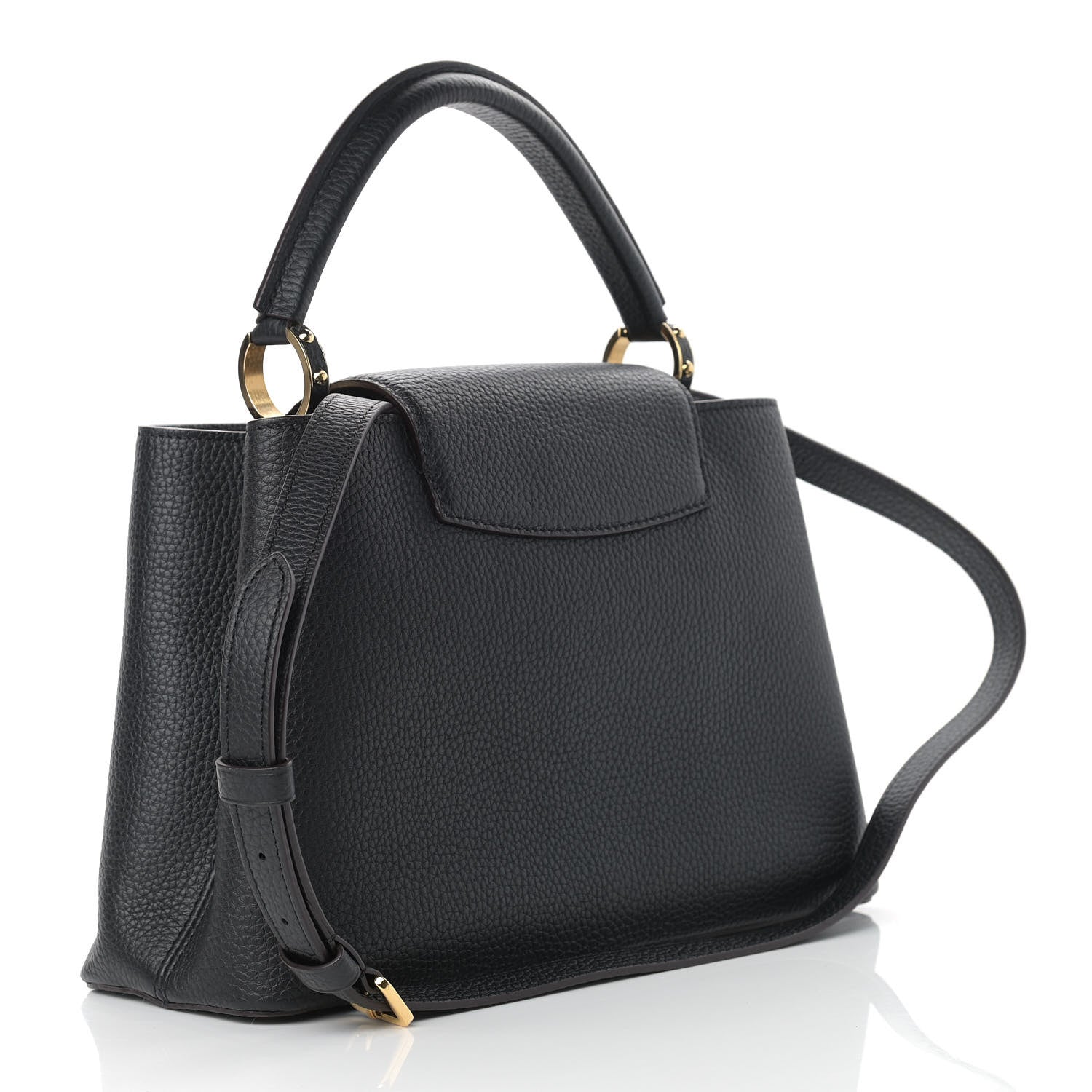 Louis Vuitton Taurillon Capucines PM Black 3 of 9