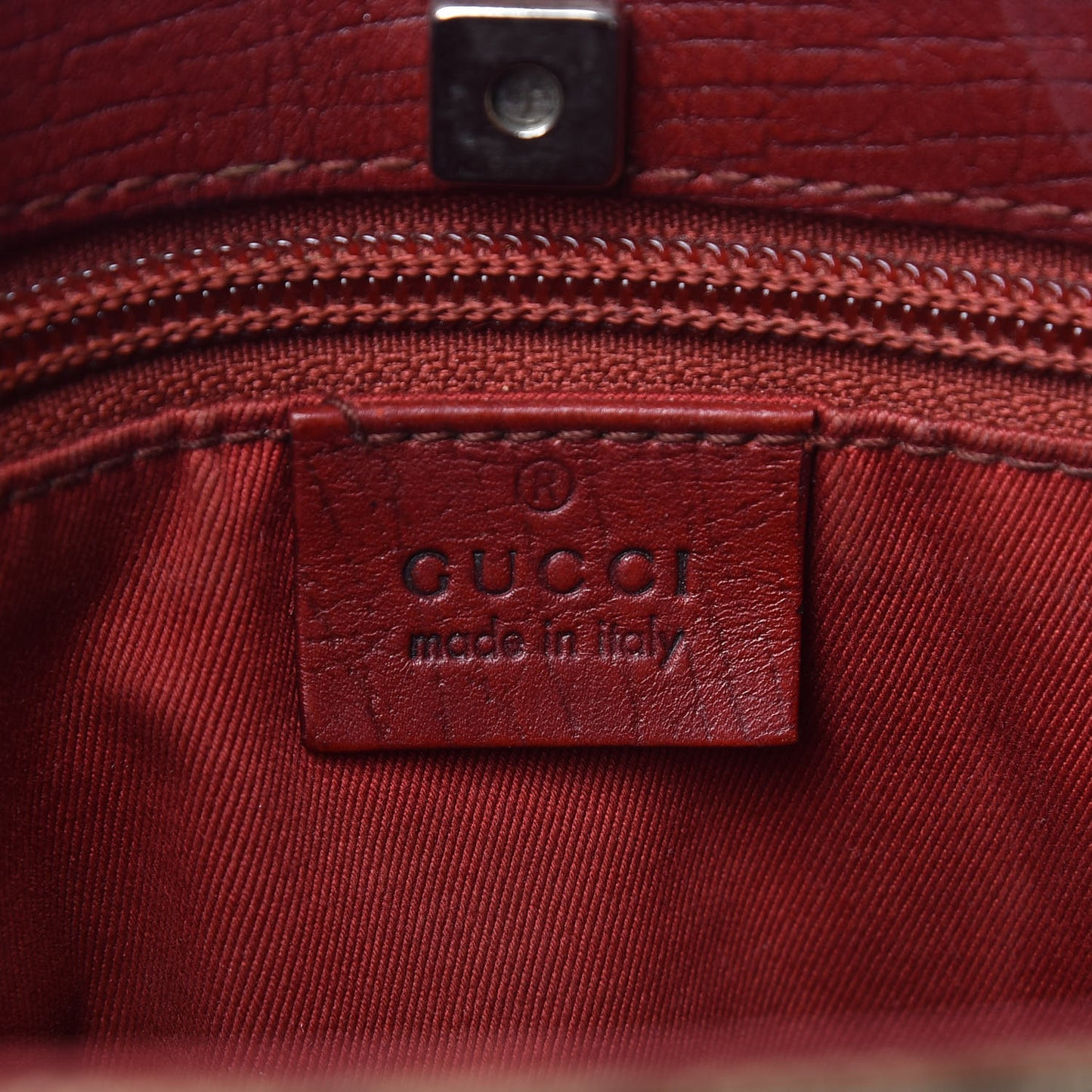 GG Plus Monogram Vertical Tote Red