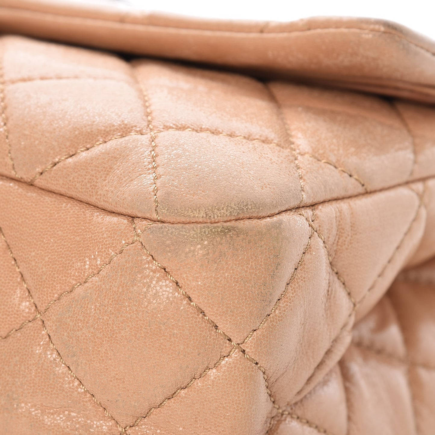 Iridescent Calfskin Quilted 2.55 Reissue 227 Flap Beige