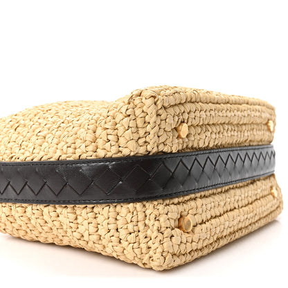 Bottega Veneta Raffia Woven Nappa Intrecciato Mini Wallace Natural Fondant 9 of 10