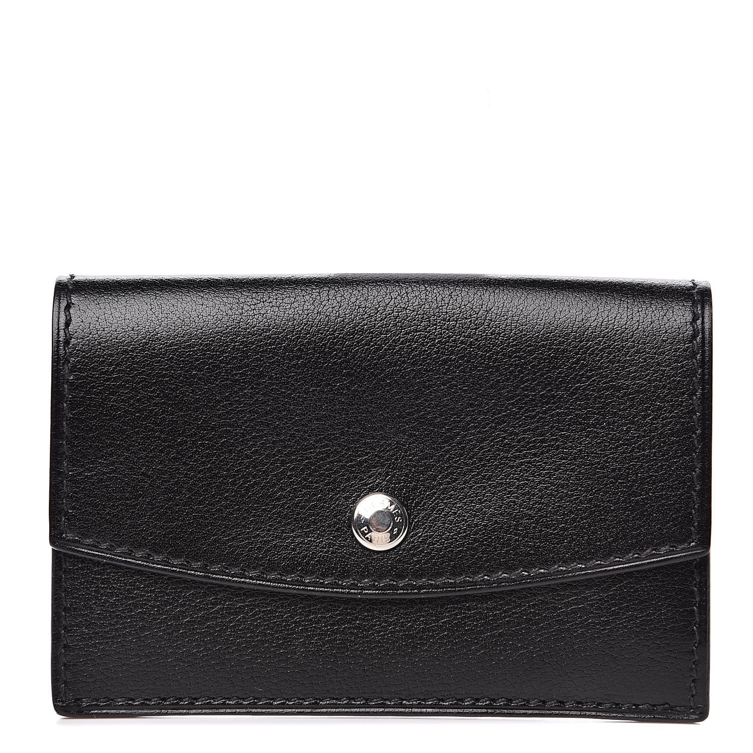 Hermes Box Envelope Card Holder Black 1 of 9