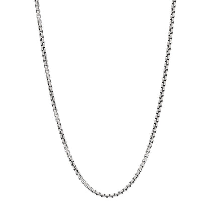 David Yurman Sterling Silver 2.7mm Small Box Chain Necklace 22" 1 of 5