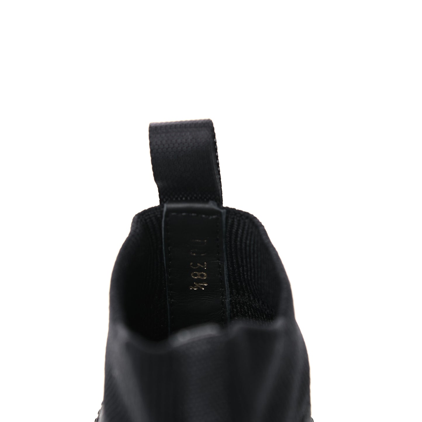 Technical Canvas Mesh Calfskin Womens Oblique Walk'n Dior High Top Sneakers 38.5 Black Blue