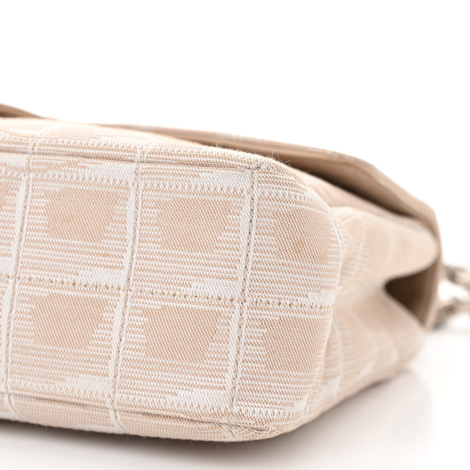 Chanel Nylon Medium Travel Flap Light Beige 10 of 14