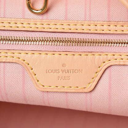 Louis Vuitton Damier Azur Delightful MM Rose Ballerine 6 of 10
