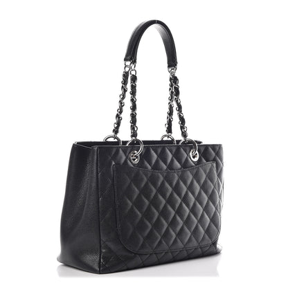 Chanel Caviar Quilted Grand Shopping Tote GST Black 3 of 11