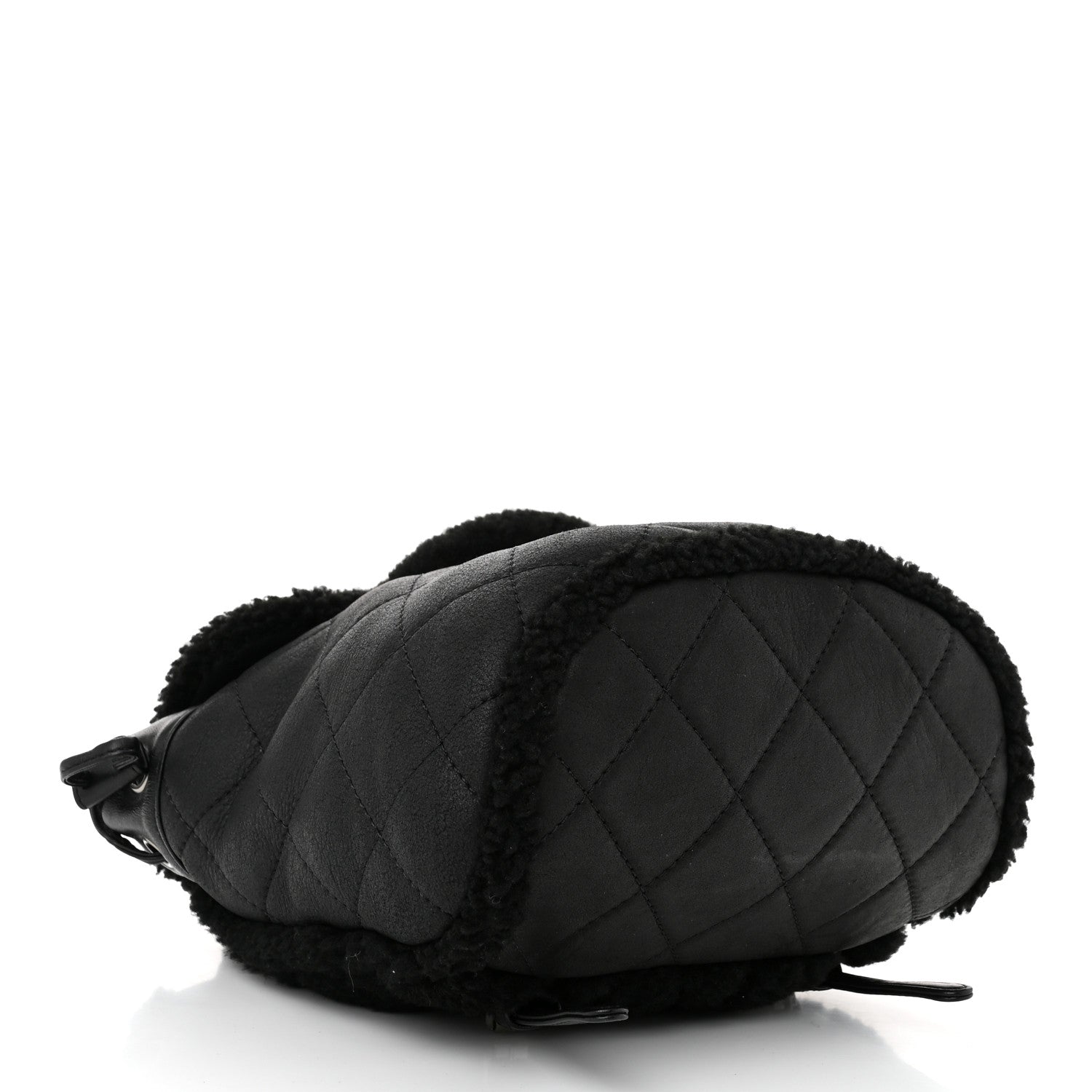 Chanel Lambskin Shearling Coco Neige Backpack Black 4 of 10