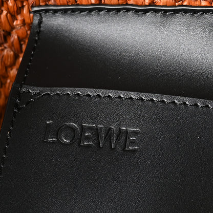 Loewe X PAULA'S IBIZA Raffia Large Font Tote Honey Black 6 of 11
