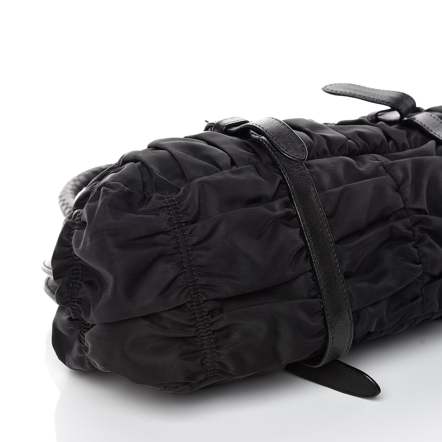 Tessuto Nylon Nappa Braided Gaufre Frame Black