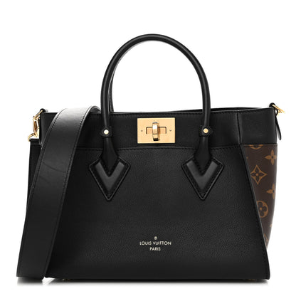 Louis Vuitton Calfskin Monogram On My Side PM Black 1 of 9