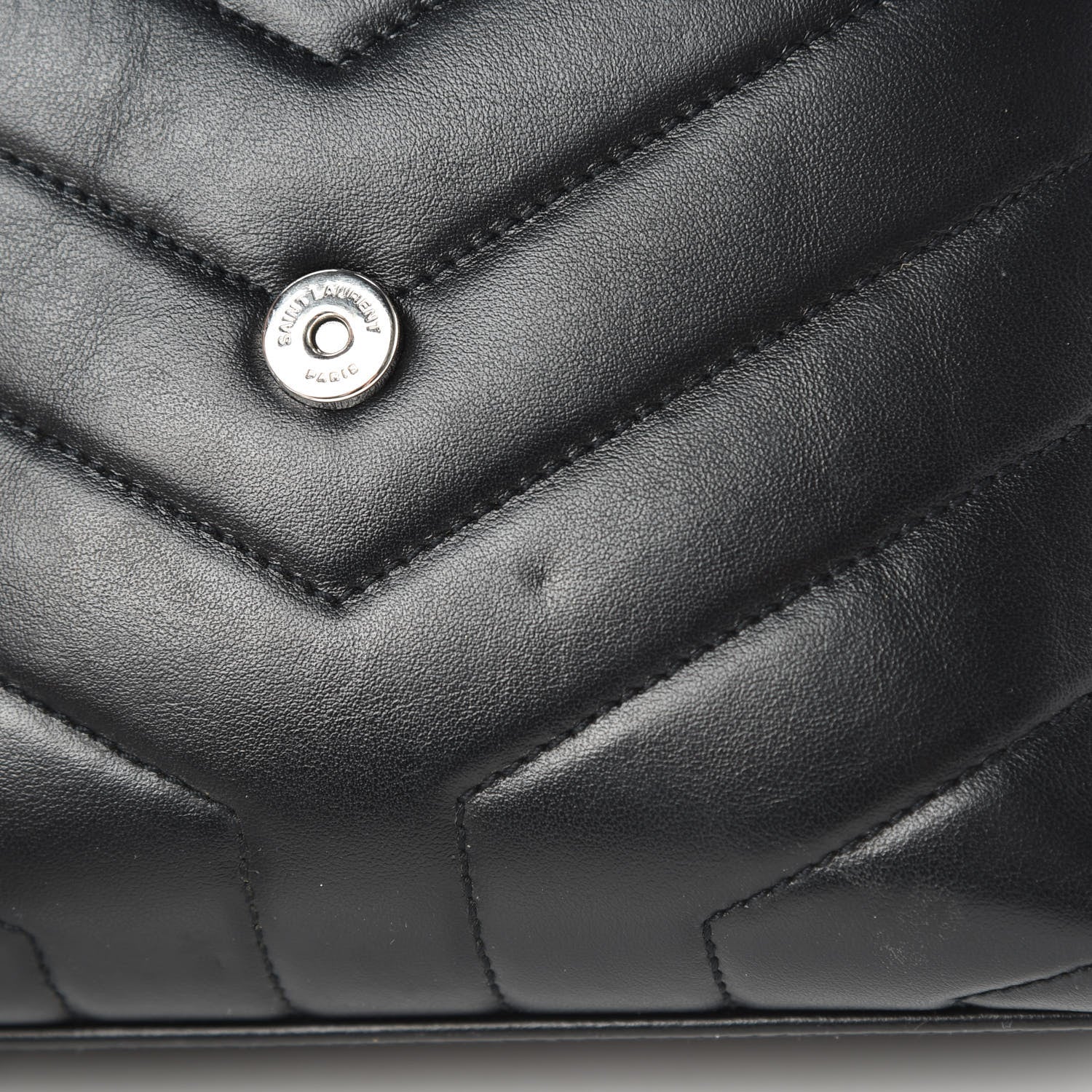 Saint Laurent Calfskin Y Quilted Monogram Toy Loulou Crossbody Bag Black 12 of 14
