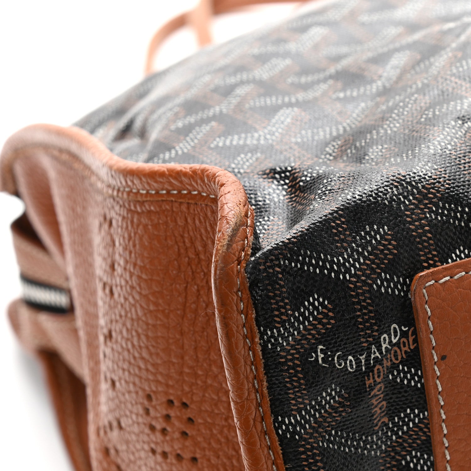 Goyard Goyardine Sac Hardy Pet Carrier PM Black Gold 9 of 22
