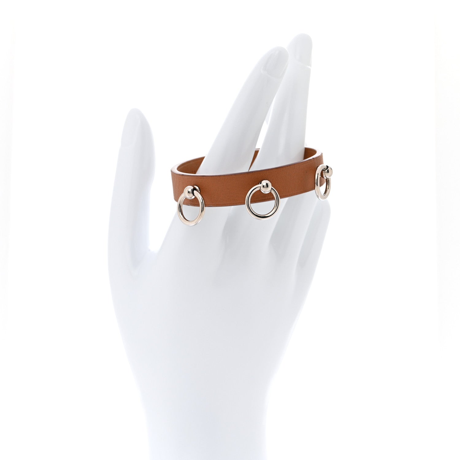 Hermes Swift Mini Dog Rings Bracelet T2 Gold 2 of 5