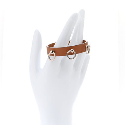 Hermes Swift Mini Dog Rings Bracelet T2 Gold 2 of 5