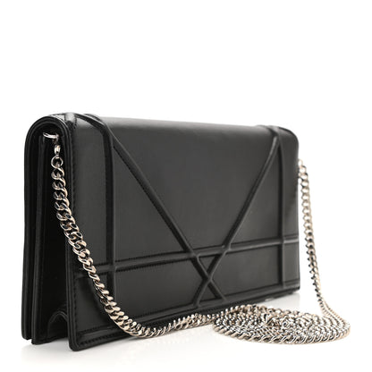 Christian Dior Lambskin Diorama Croisiere Chain Wallet Black 3 of 10
