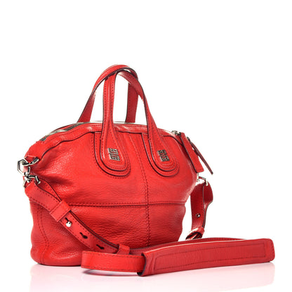 Givenchy Sugar Goatskin Micro Nightingale Red 3 of 9